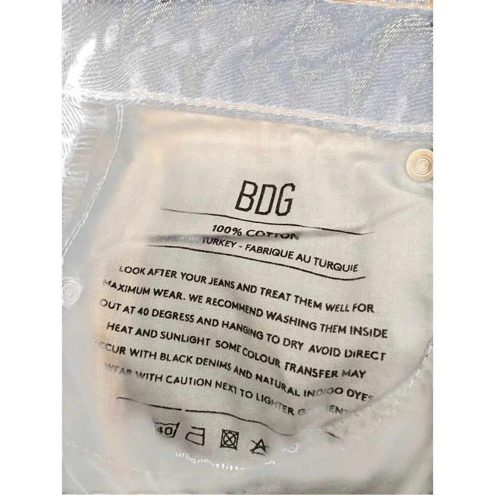 Bdg Urban Outfitters Pleated Mom Jeans Straight Leg Everyday Casual - Picture 7 of 14